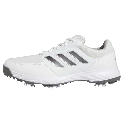 adidas Herren Tech Response 3.0 Wide Golf Shoes Schuhe, FTWR White/Dark Silver Metallic/Silver met, 42 EU von adidas