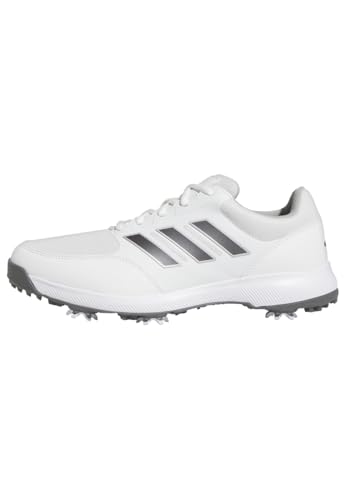 adidas Herren Tech Response 3.0 Wide Golf Shoes Golfschuhe, Cloud White/Dark Silver Metallic, 43 1/3 EU von adidas