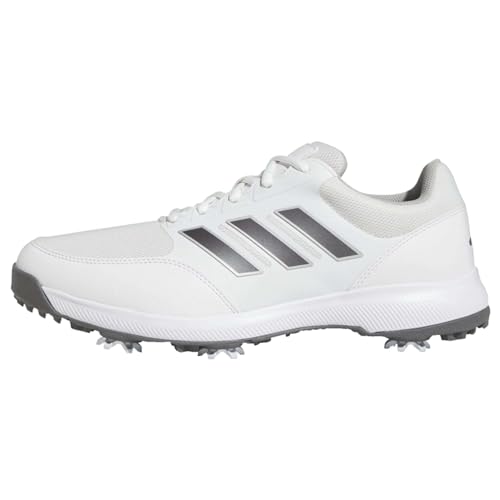adidas Herren Tech Response 3.0 Wide Golfschuhe Sneakers, Cloud White Dark Silver Metallic, 45 1/3 EU von adidas