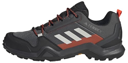 adidas Herren Terrex AX3 Gore-TEX Hiking Shoes Wanderschuhe, Solid Grey/Grey One/Solar Red, 42 2/3 EU von adidas