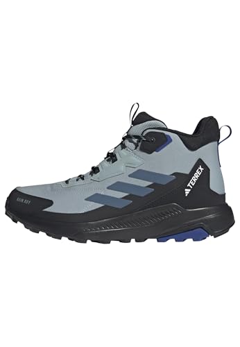 adidas Herren Terrex Anylander Mid RAIN.RDY Hiking Shoes Wanderschuhe, Magic Grey/Wonder Steel/semi Lucid Blue, 38 2/3 EU von adidas