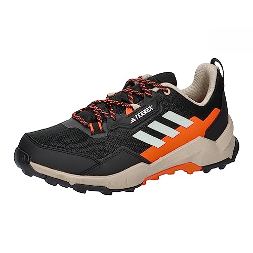 adidas Herren Terrex AX4 Hiking Shoes Walking Shoe, Core Black/Wonder Silver/Orange, 44 2/3 EU von adidas