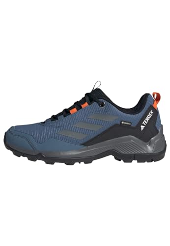 adidas Herren Terrex Eastrail Gore-TEX Hiking Shoes-Low (Non Football), Wonder Steel/Grey Three/semi Impact orange, 41 1/3 EU von adidas