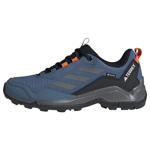 adidas Herren Terrex Eastrail Gore-TEX Hiking Shoes-Low (Non Football), Wonder Steel/Grey Three/semi Impact orange, 48 EU von adidas