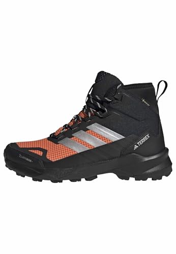adidas Herren Terrex Skychaser AX5 Mid Gore-TEX Climawarm+ Hiking Shoes, core Black/Silver met./semi Impact orange, 42 2/3 EU von adidas