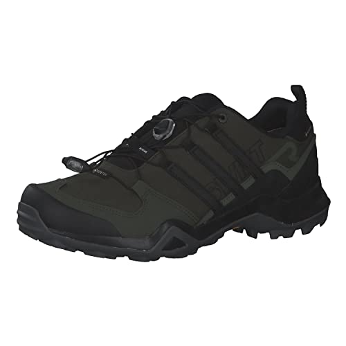 adidas Herren Terrex Swift R2 Gore-TEX Hiking Shoes Wanderschuhe, Night Cargo/Core Black/Base Green, 44 EU von adidas