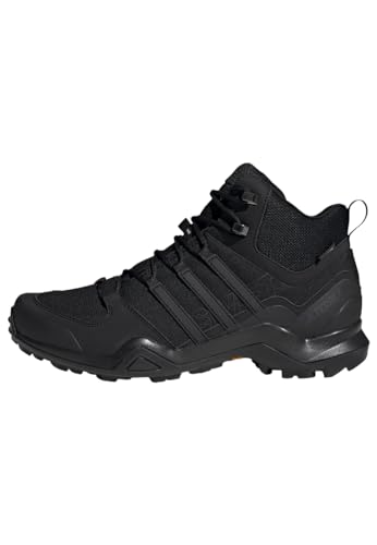 adidas Herren Terrex Swift R2 Mid Gore-TEX Hiking Shoes Wanderschuhe, Core Black/Core Black/Carbon, 40 EU von adidas