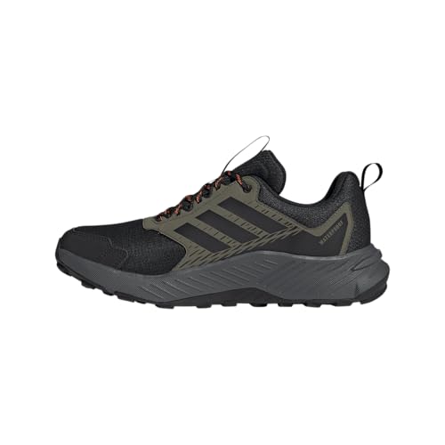 adidas Herren Terrex Tracefinder 2 Climaproof Trail Running Shoes Trailrunning-Schuhe, Olive Strata/Core Black/Semi Impact Orange, 47 1/3 EU von adidas