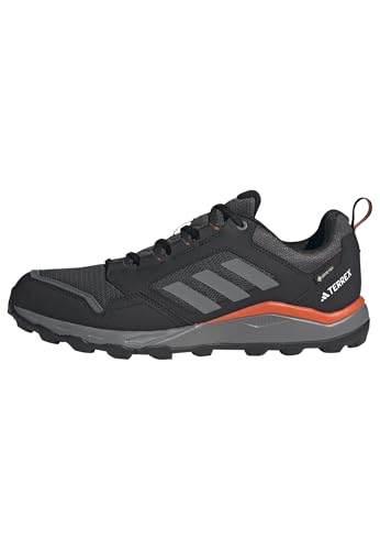 adidas Herren Terrex Tracerocker 2 Gore-TEX Trail Running Shoes Trailrunning-Schuhe, Grey Six/Grey Four/Semi Impact Orange, 45 1/3 EU von adidas