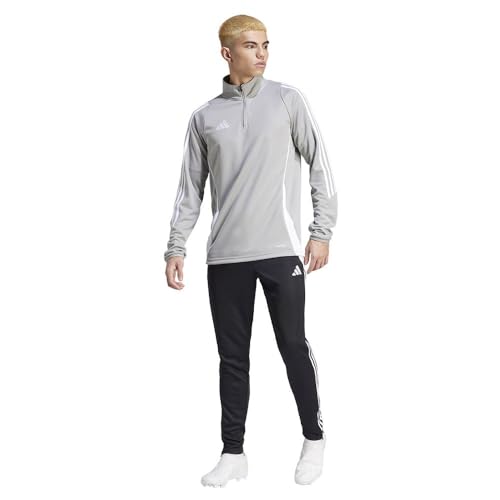 adidas Herren-Trainings-Tops, Mittelgrau/Weiß, L adidas Herren-Trainings-Tops, Mittelgrau/Weiß, L von adidas