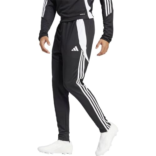 adidas Herren-Trainingshose, schwarz / weiß, 31-35 von adidas