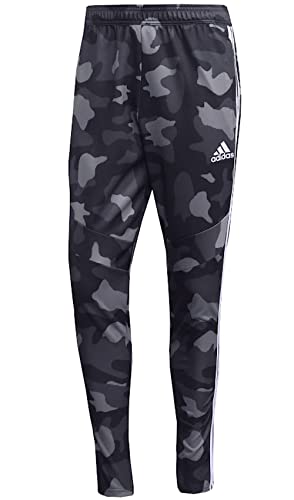 adidas Herren Tiro Trainingshose Camouflage – AEROREADY, schmaler Schnitt, Reißverschlusstaschen (DE/NL/SE/PL, Alphanumerisch, S, Regular, Regular, schwarz-weiß) von adidas