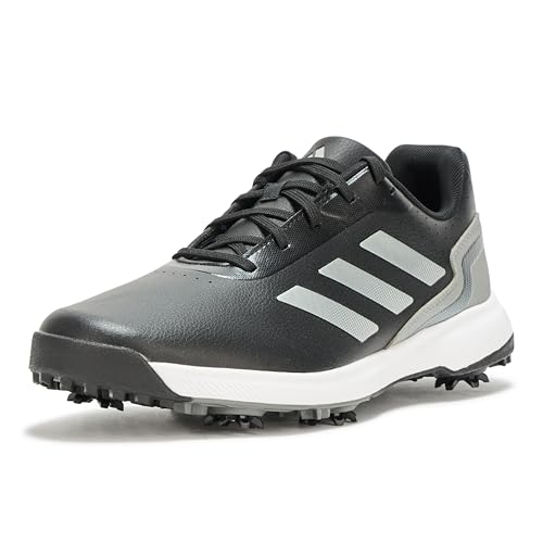 adidas Herren Traxion Response Golfschuh, Core Black Iron Met Silver Met, 42 EU von adidas