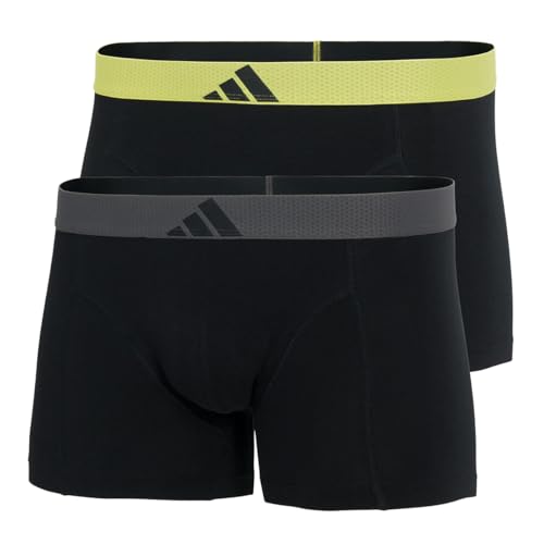 adidas Herren Trunk (2PK) -Active Flex Cotton Body Boxershorts, 903 Assorted, S (2er Pack) von adidas
