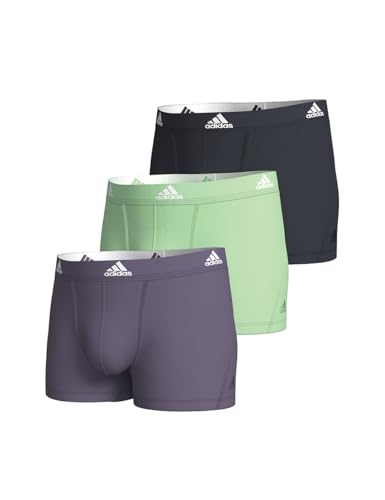 adidas Herren Trunk (3PK) -Active Flex Cotton 4A1M02 Retroshorts, 926 Assorted, M (3er Pack) von adidas