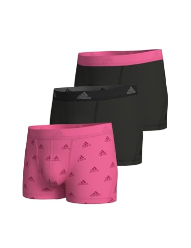 adidas Herren Trunk (3PK) -Active Flex Cotton 4A1M02 Retroshorts, 929 Assorted, S (3er Pack) von adidas