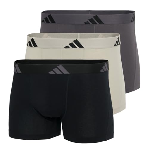adidas Herren Trunk (3PK) -Active Flex Cotton Boxershorts, 903 Assorted, M (3er Pack) von adidas