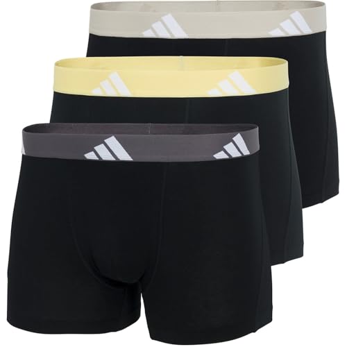 adidas Herren Trunk (3PK) -Active Flex Cotton Boxershorts, 904 Assorted, S (3er Pack) von adidas