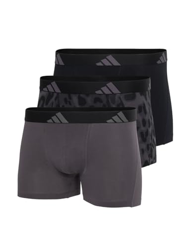 adidas Herren Trunk (3PK) -Active Flex Cotton Boxershorts, 905 Assorted, S (3er Pack) von adidas