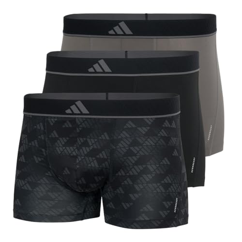 adidas Herren Trunk (3PK) -Active Micro Flex Eco Boxershorts, 902 Assorted, S (3er Pack) von adidas