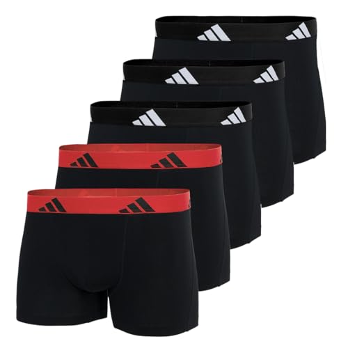 adidas Herren Trunk (5PK) -Active Flex Cotton Boxershorts, 902 Assorted, M (5er Pack) von adidas