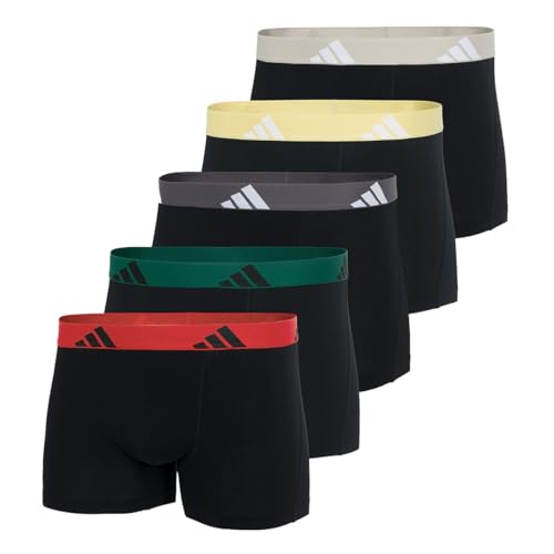 adidas Herren Trunk (5PK) -Active Flex Cotton Boxershorts, 904 Assorted, XXL (5er Pack) von adidas
