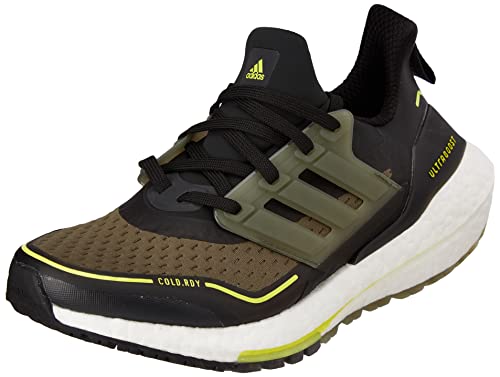 adidas Herren Ultraboost 21 C.Rdy Running Shoe, Core Black/Focus Olive/Acid Yellow, 41 1/3 EU von adidas