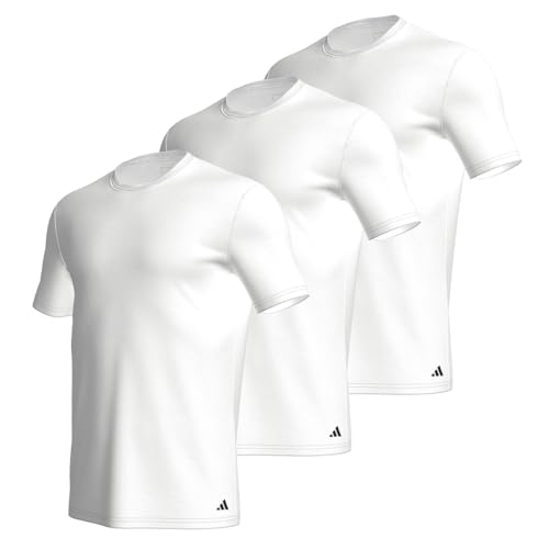 adidas Herren Unterwäsche Crew Neck Shirt (3PK) - Active Core Cotton von adidas