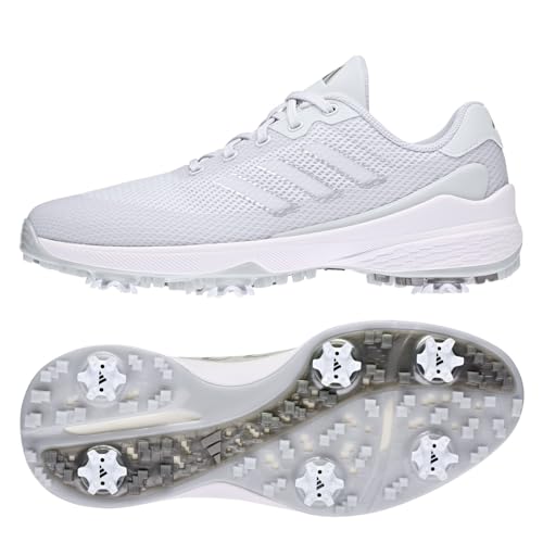 adidas Herren Zg23 Vent Spiked Golfschuhe, Grau Weiß Silber Metallic, 45 1/3 EU adidas Herren Zg23 Vent Spiked Golfschuhe, Grau Weiß Silber Metallic, 45 1/3 EU von adidas