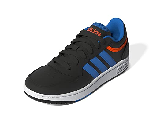 Adidas Hoops 3.0 K Sneaker, core Black/Blue Rush/Impact orange, 38 2/3 EU von adidas