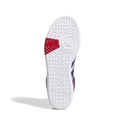 adidas Hoops 4.0 MID Shoes Sneaker, FTWR White Dark Blue Team Power Red 2, 24 EU von adidas