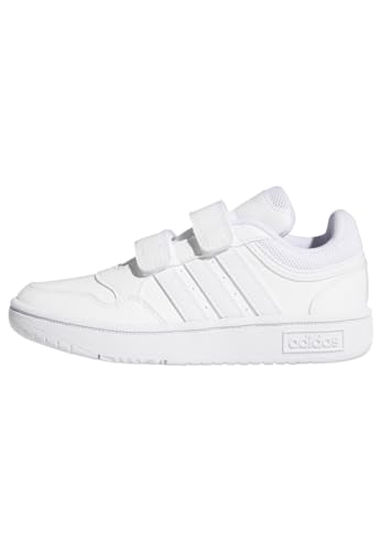 adidas Hoops Lifestyle Basketball Hook-and-Loop Shoes Schuhe, Cloud White/Cloud White/Cloud White, 32 EU von adidas