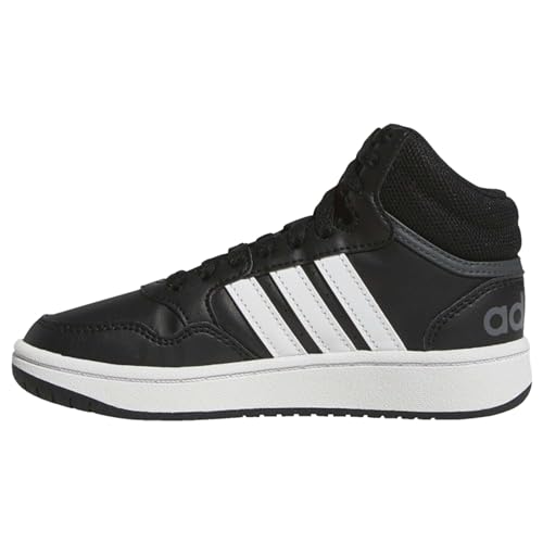 adidas Hoops Mid Shoes Basketball Shoe, core Black/FTWR White/Grey six, 36 EU von adidas