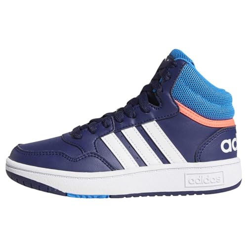 adidas Hoops Mid Shoes Basketball Shoe, Dark Blue/Blue Rush/Turbo, 31 EU von adidas