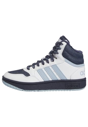 adidas Hoops Mid 3.0 Shoes Kids Schuhe, Cloud White/Shadow Navy/Wonder Blue, 36 2/3 EU von adidas