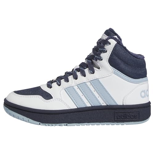 adidas Hoops Mid 3.0 Shoes Kids Schuhe – Mitte, FTWR White/Shadow Navy/Wonder Blue, 29 EU von adidas