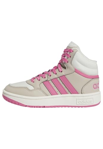 adidas Hoops Mid 3.0 Shoes Kids Schuhe – Mitte, Wonder beige/pink Fusion/Off White, 28 EU von adidas