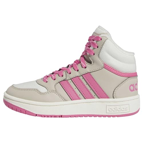 adidas Hoops Mid 3.0 Shoes Kids Schuhe – Mitte, Wonder beige/pink Fusion/Off White, 29 EU von adidas