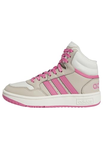 adidas Hoops Mid 3.0 Shoes Kids Schuhe – Mitte, Wonder beige/pink Fusion/Off White, 33.5 EU von adidas