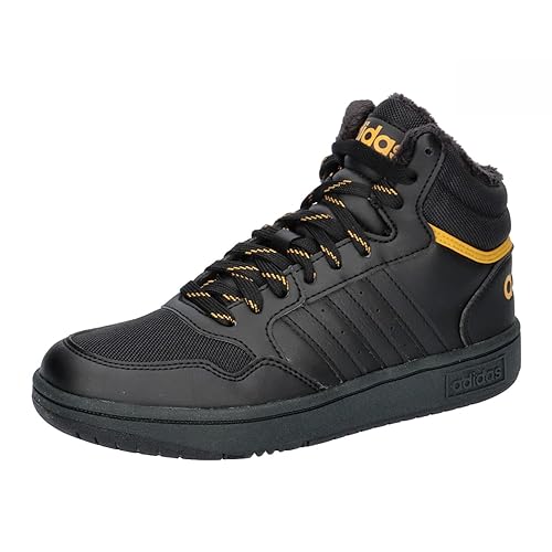 adidas Hoops Mid 3.0 Shoes Kids Schuhe – Mitte, core Black/core Black/preloved Yellow, 33.5 EU von adidas