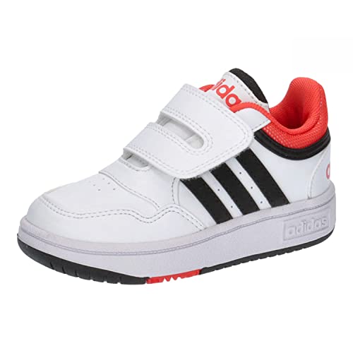 adidas Hoops Shoes Sneaker, FTWR White/core Black/Bright red, 30 EU von adidas