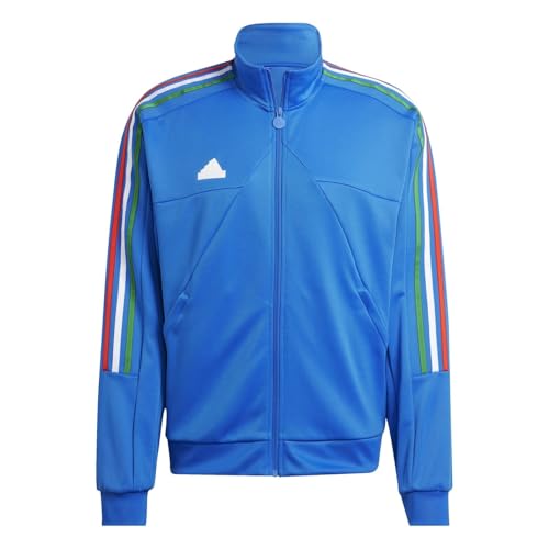 adidas House of Tiro Nations Herren-Trainingsjacke für Erwachsene, blau / grün, XL von adidas