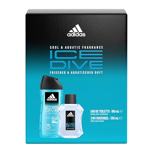 adidas Ice Dive Geschenkset mit Eau de Toilette 100 ml und Duschgel 250 ml von adidas