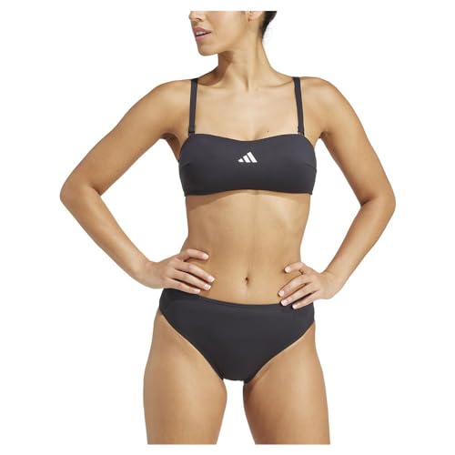 adidas Women's Iconisea Padded Bandeau Top Black/White 40 von adidas