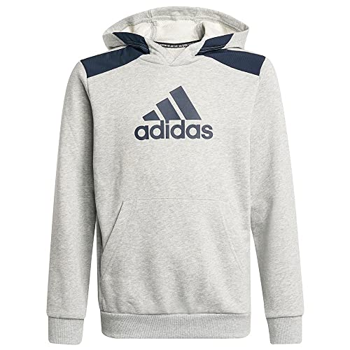 adidas Jungen B Bos Hd Sweatshirt, Medium Grey Heather/Legend Ink, 9-10 Jahre EU von adidas