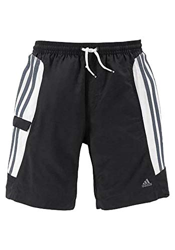 adidas Jungen Badeshorts mit Beintasche (Schwarz, 128) von adidas