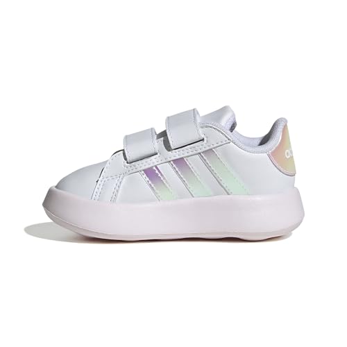 adidas Jungen Unisex Kinder Grand Court 2.0 Shoes Kids Schuhe, Cloud White/Almost Pink/Core Black, 27 EU von adidas
