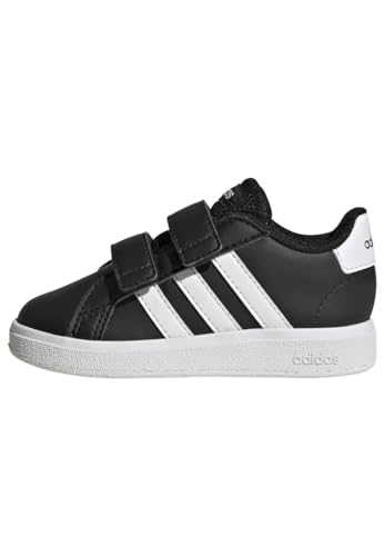 adidas Jungen Unisex Kinder Grand Court Lifestyle Hook and Loop Shoes Tennisschuhe, Core Black/Cloud White/Core Black, 25.5 EU von adidas