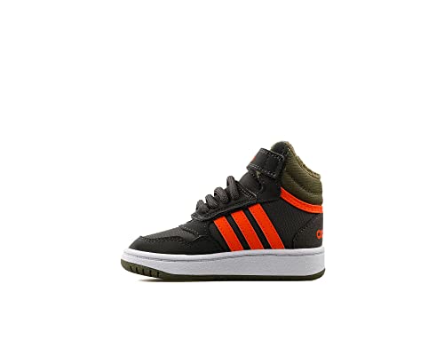 Adidas Jungen Unisex Kinder Hoops MID 3.0 AC I Sneaker, Shadow Olive/Impact orange/Focus Olive, 20 EU von adidas
