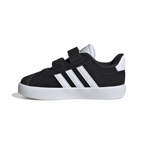 adidas Unisex Kinder VL Court 3.0 Shoes, Core Black/Cloud White/Core Black, 24 EU von adidas